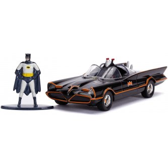 Figurine Batman et Batmobile mtal 1966