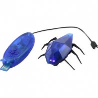 Deskpet Skitterbot Bleu