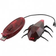 Deskpet Skitterbot Clear Red