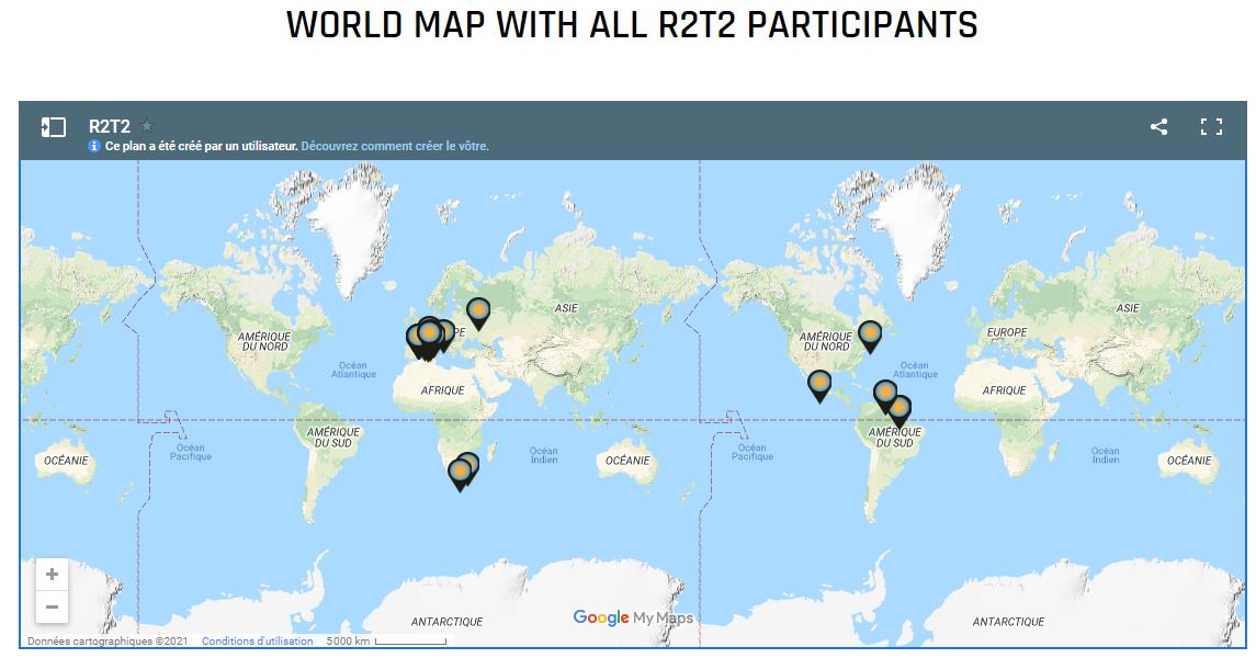 Countries R2T2 Thymio Mission 2021