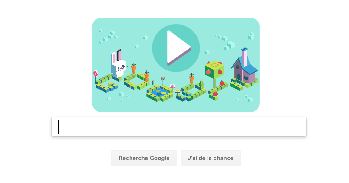 Google highlights a mini game on programming
