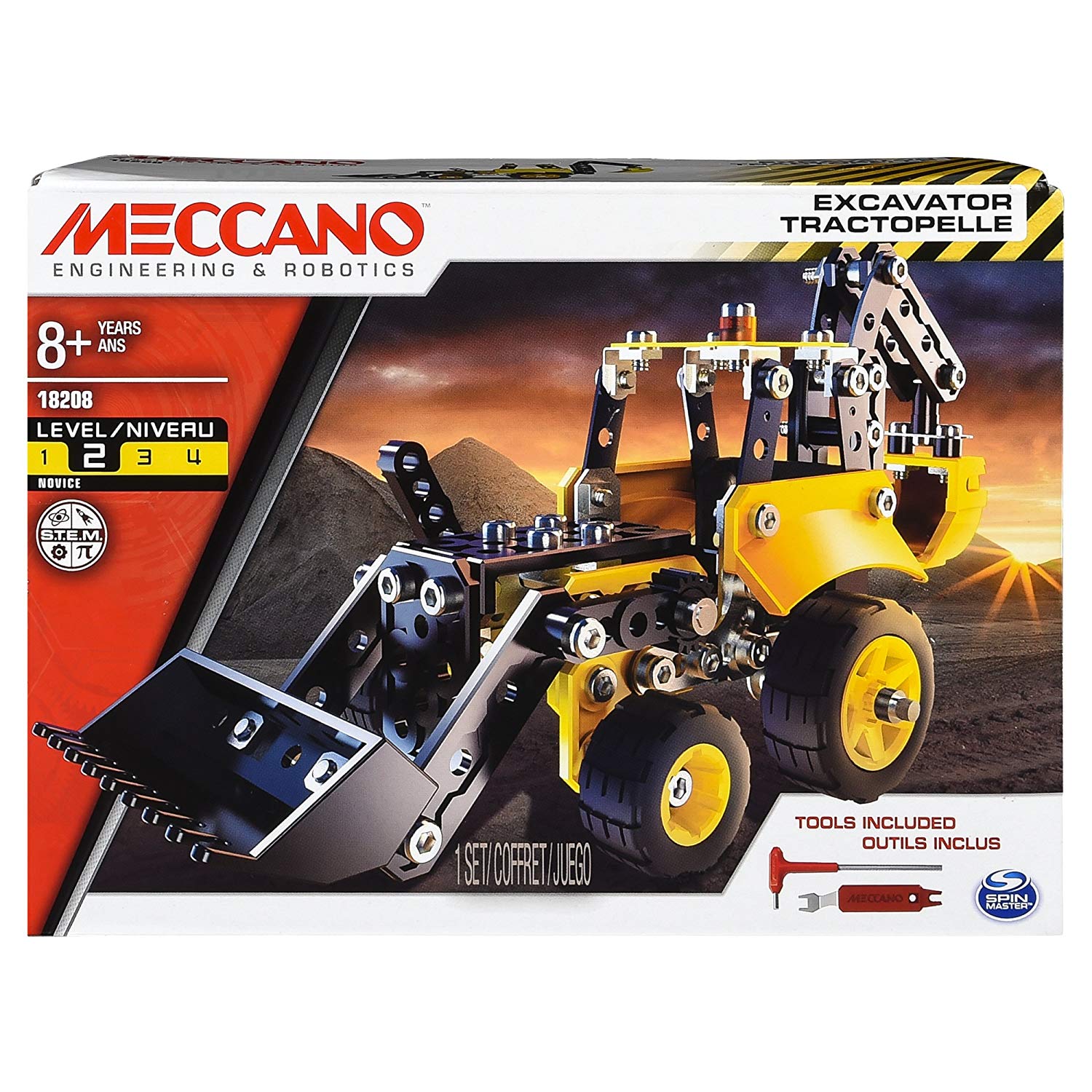 meccano john deere excavator