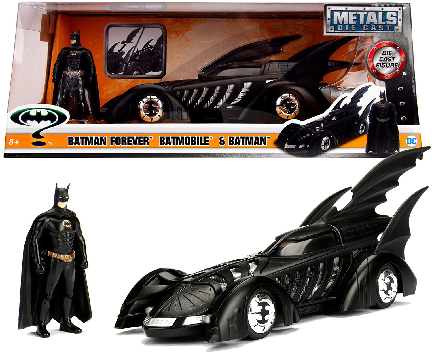 Batmobile and Batman Figure - Batman Forever 1995