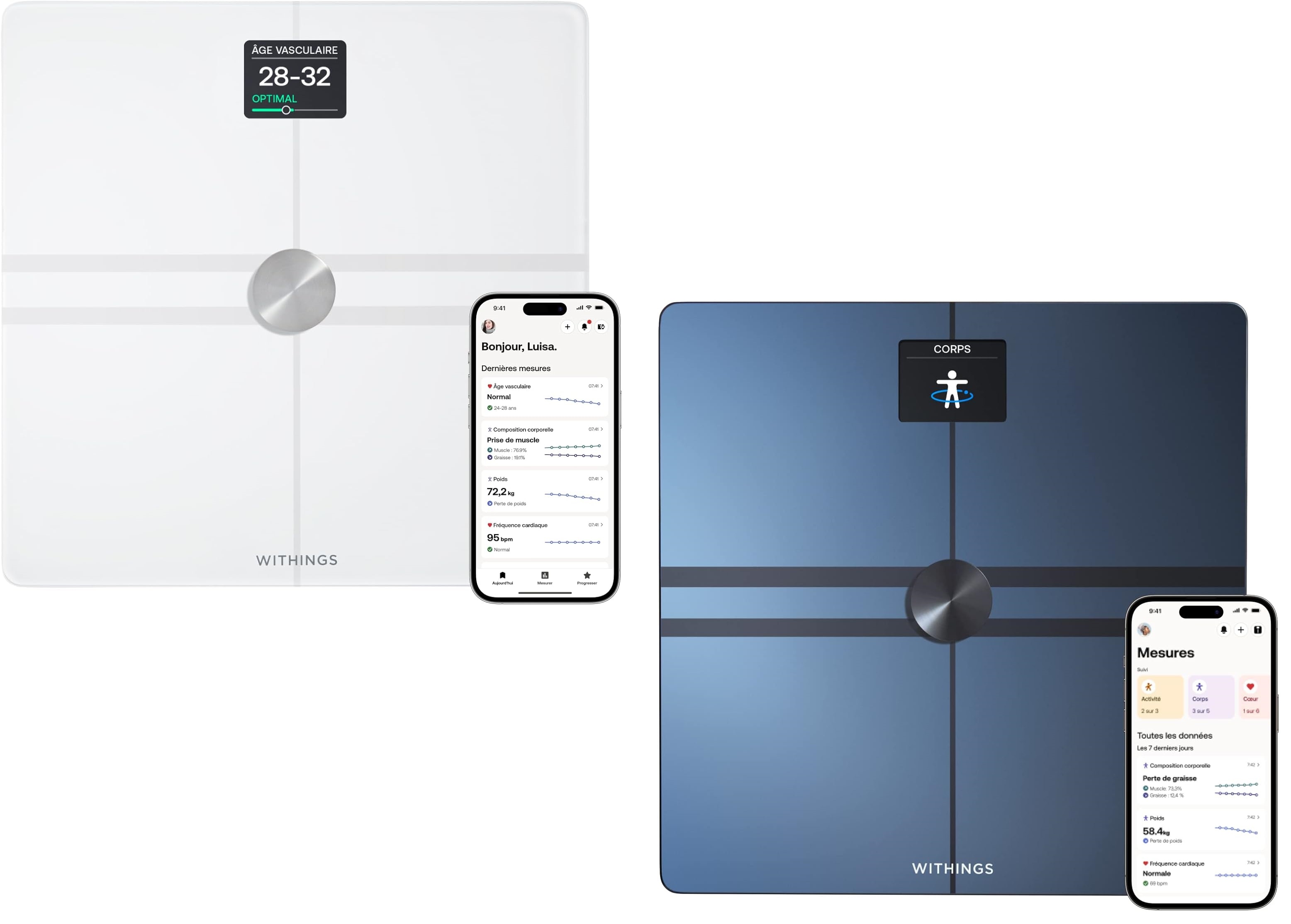 Withings - Body+ Body Composition Smart Wi-Fi Scale - Black