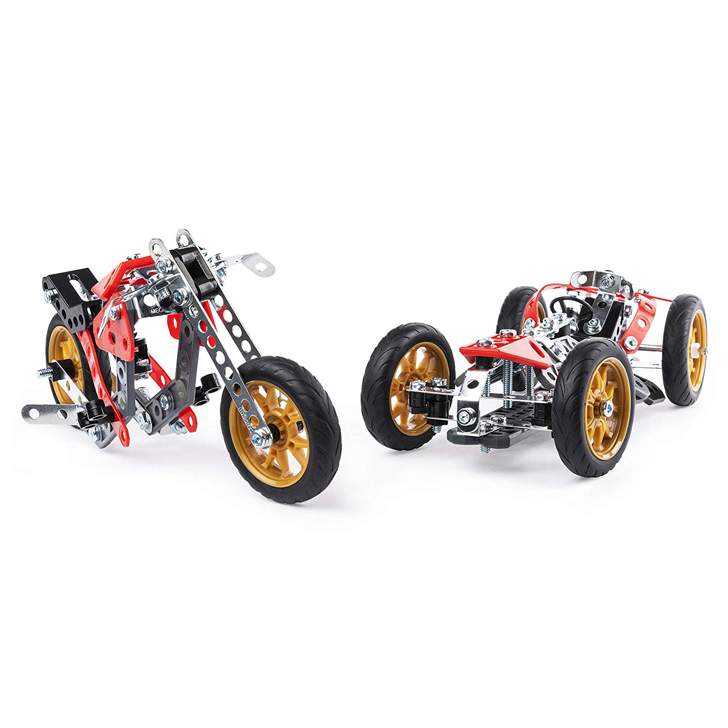 Car and Motorcycle Meccano 6053371 to be built