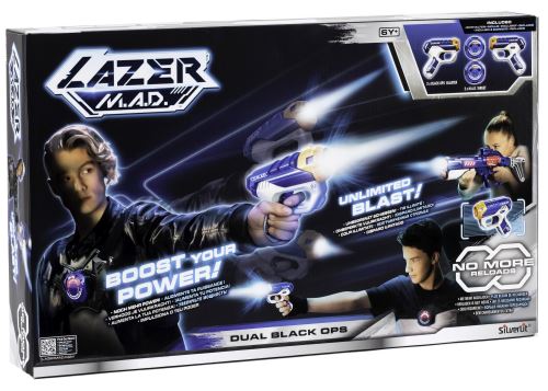 Battle Set Lazer Mad Black Ops Laser Blaster im 2er Pack mit 2x Target Silverlit 
