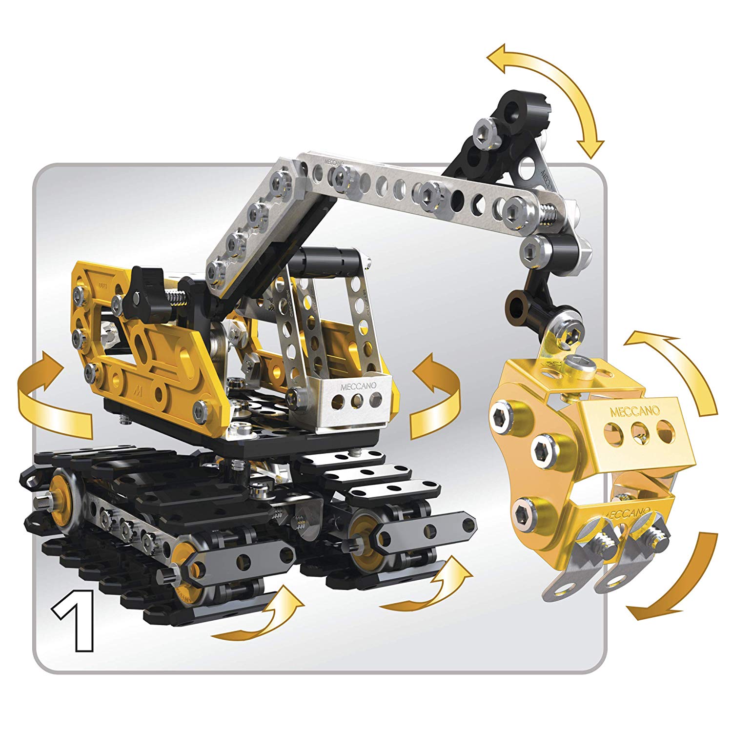 meccano excavator construction digger