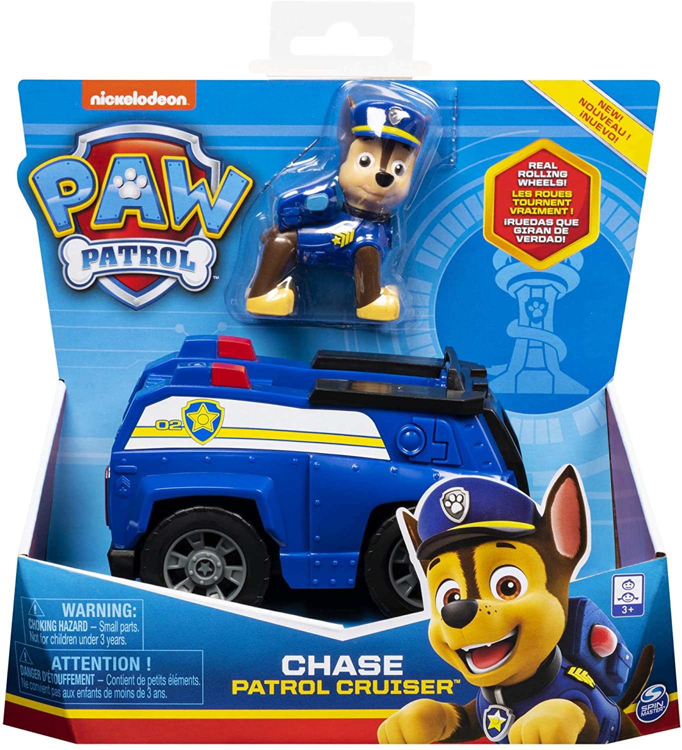 chase paw patrol figurine and vehicle