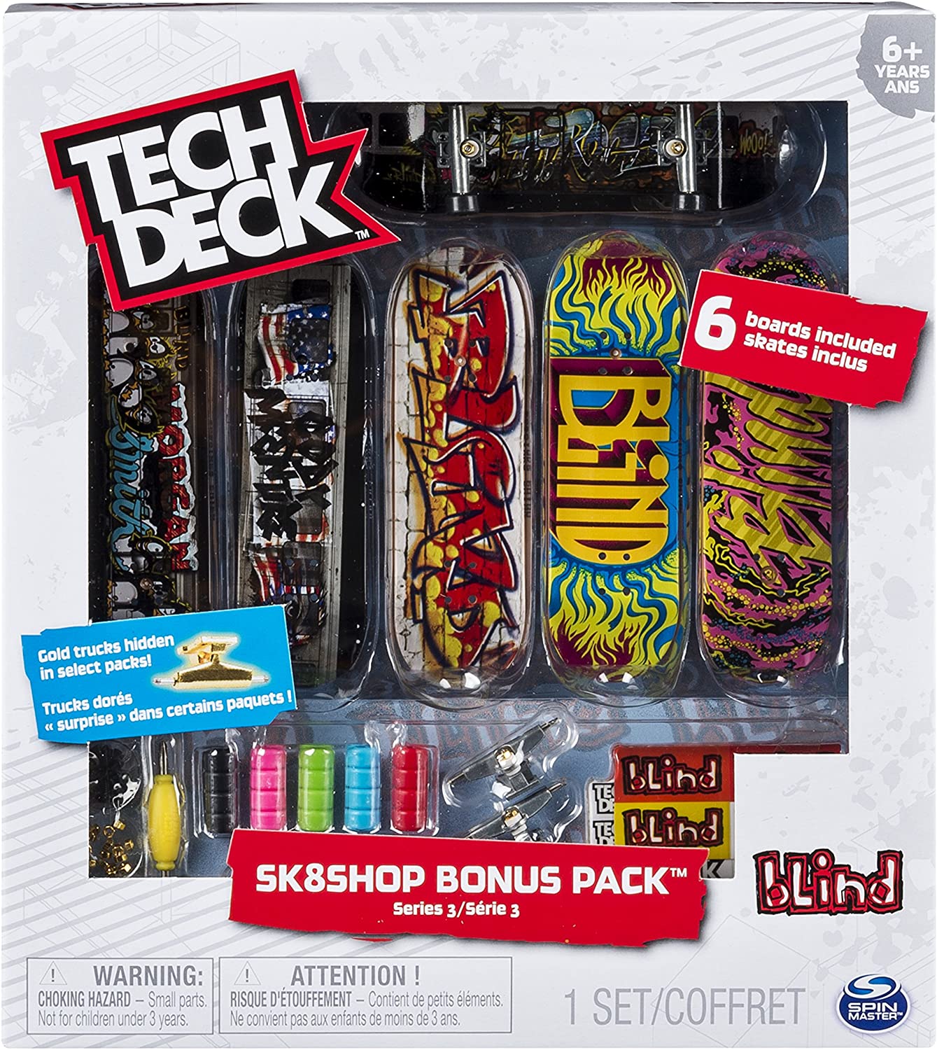 Tech Deck Sk8shop Bonus Pack Krooked Skateboarding with 6 Fingerboards Spin Master 