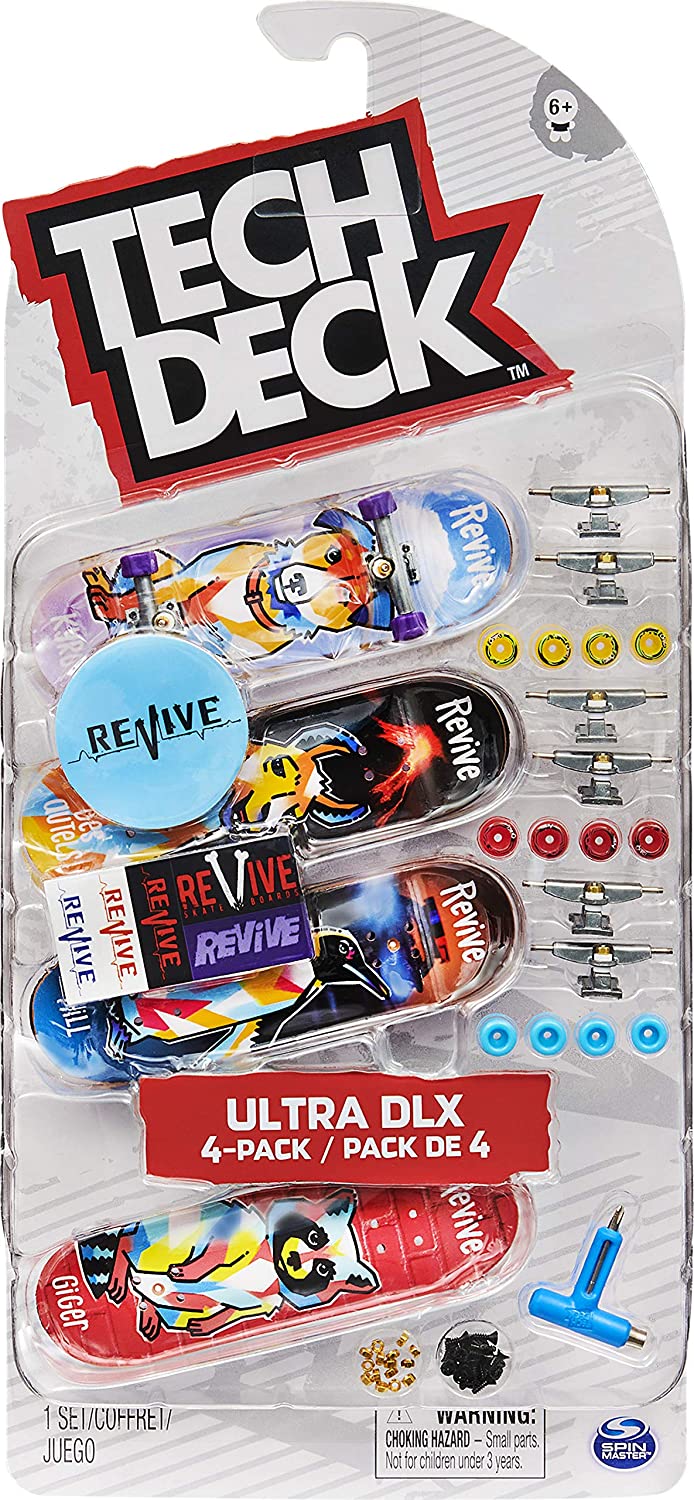 Skate de Dedo Tech deck Ultra Revive Com 4 Skates - Sunny - Ifcat ToyStore