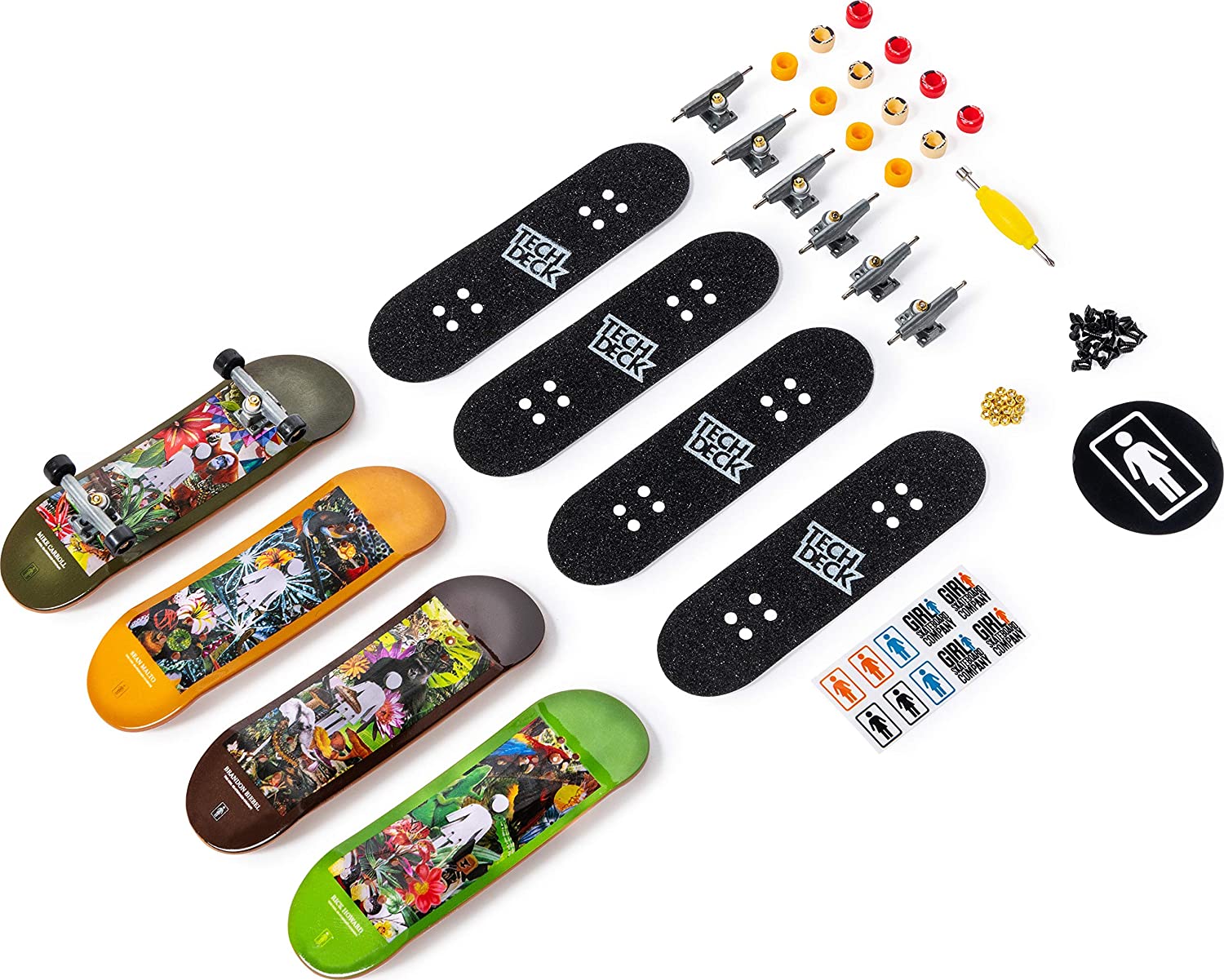 TECH DECK (finger skate) - Pack de 4 FINGER SKATE (design aléatoire)