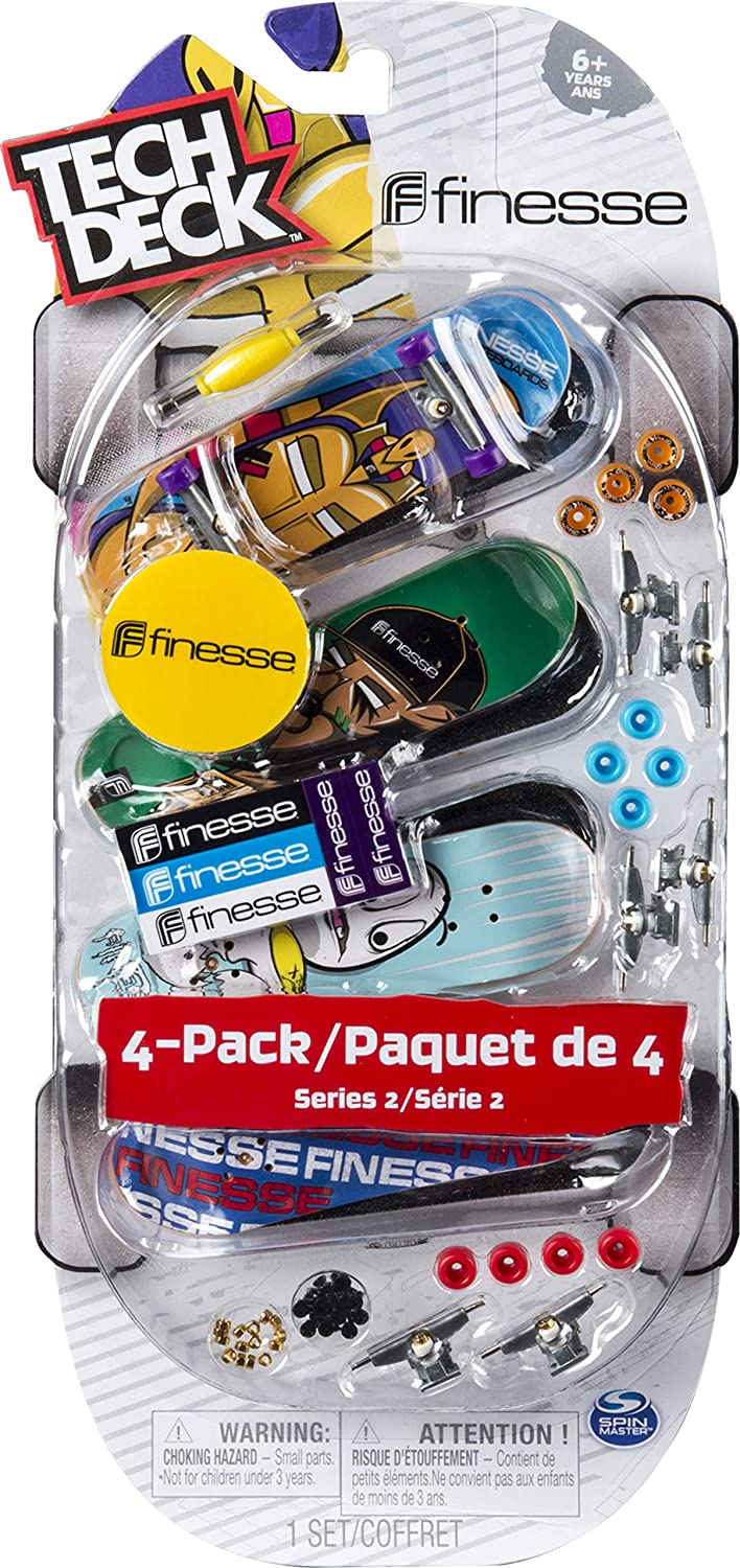 TECH DECK PACK DE 4 FINGER SKATES SURTIDO