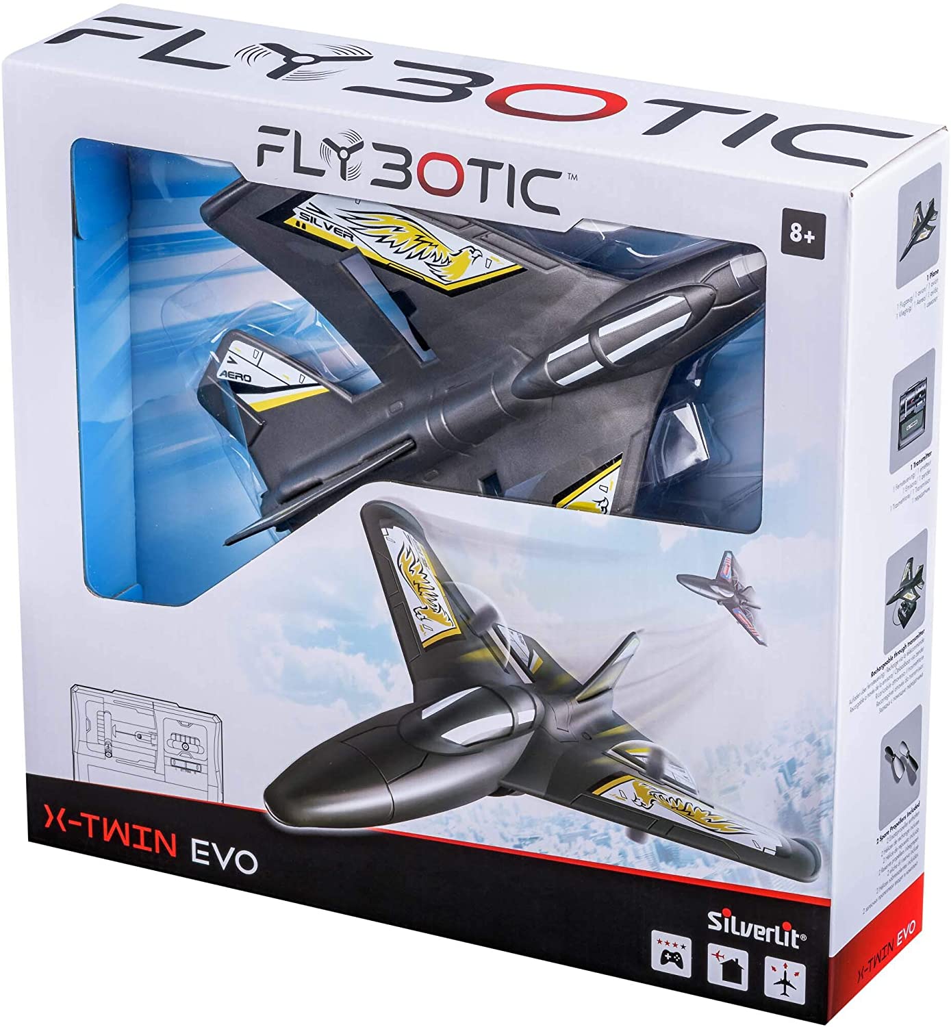 FLYBOTIC. X-TWIN EVO : l'avion télécommandé incassable ! 