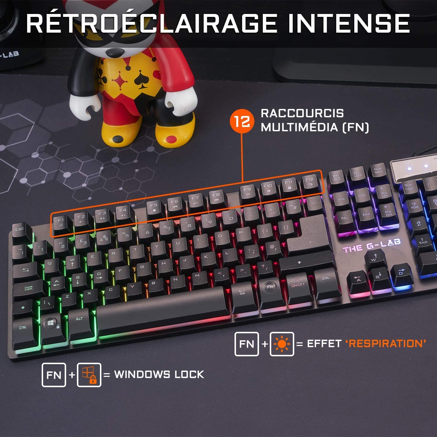 G-Lab Krypton Combo Keyboard Mouse Gaming