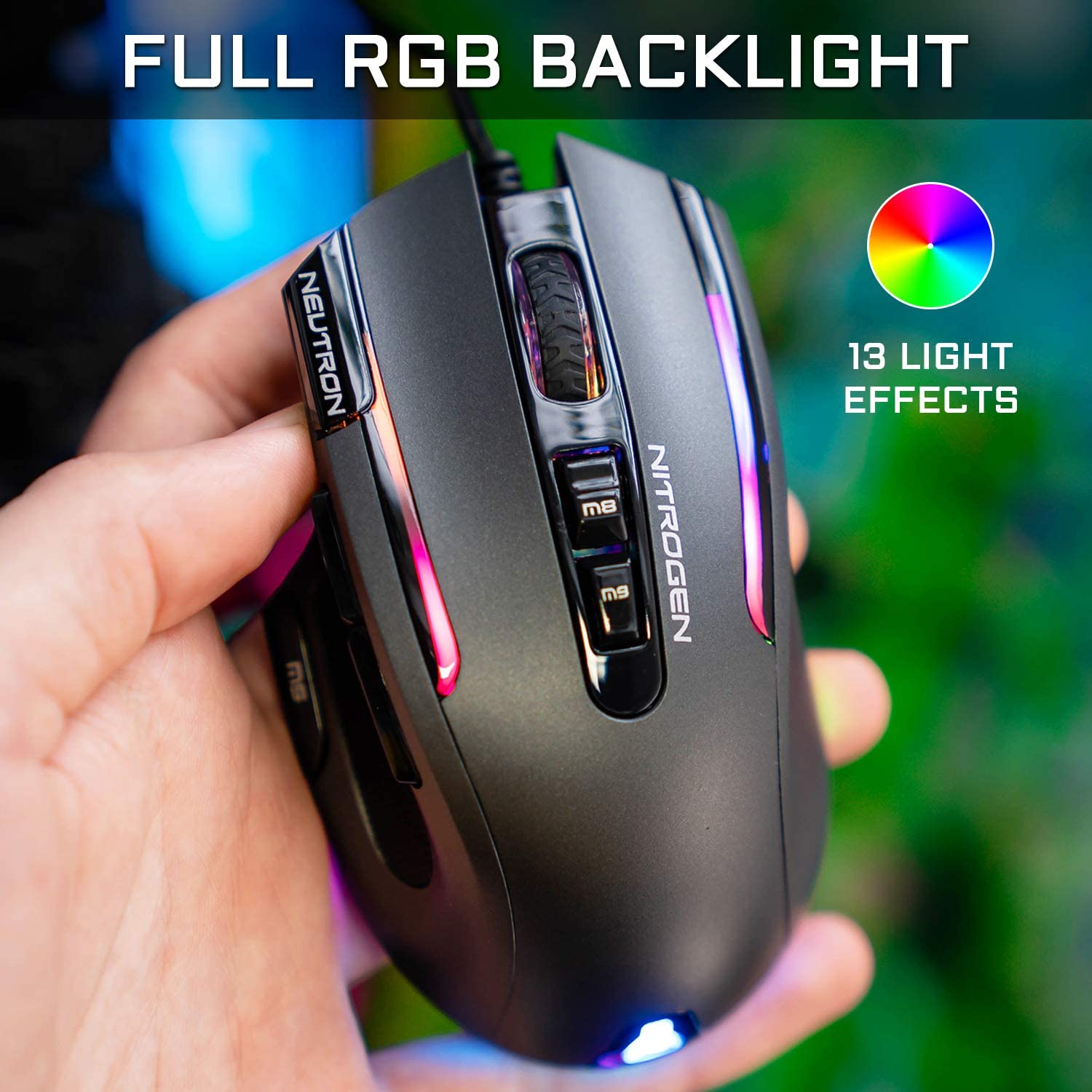 The G-Lab Kult Neon souris Droitier RF sans fil 2400 DPI