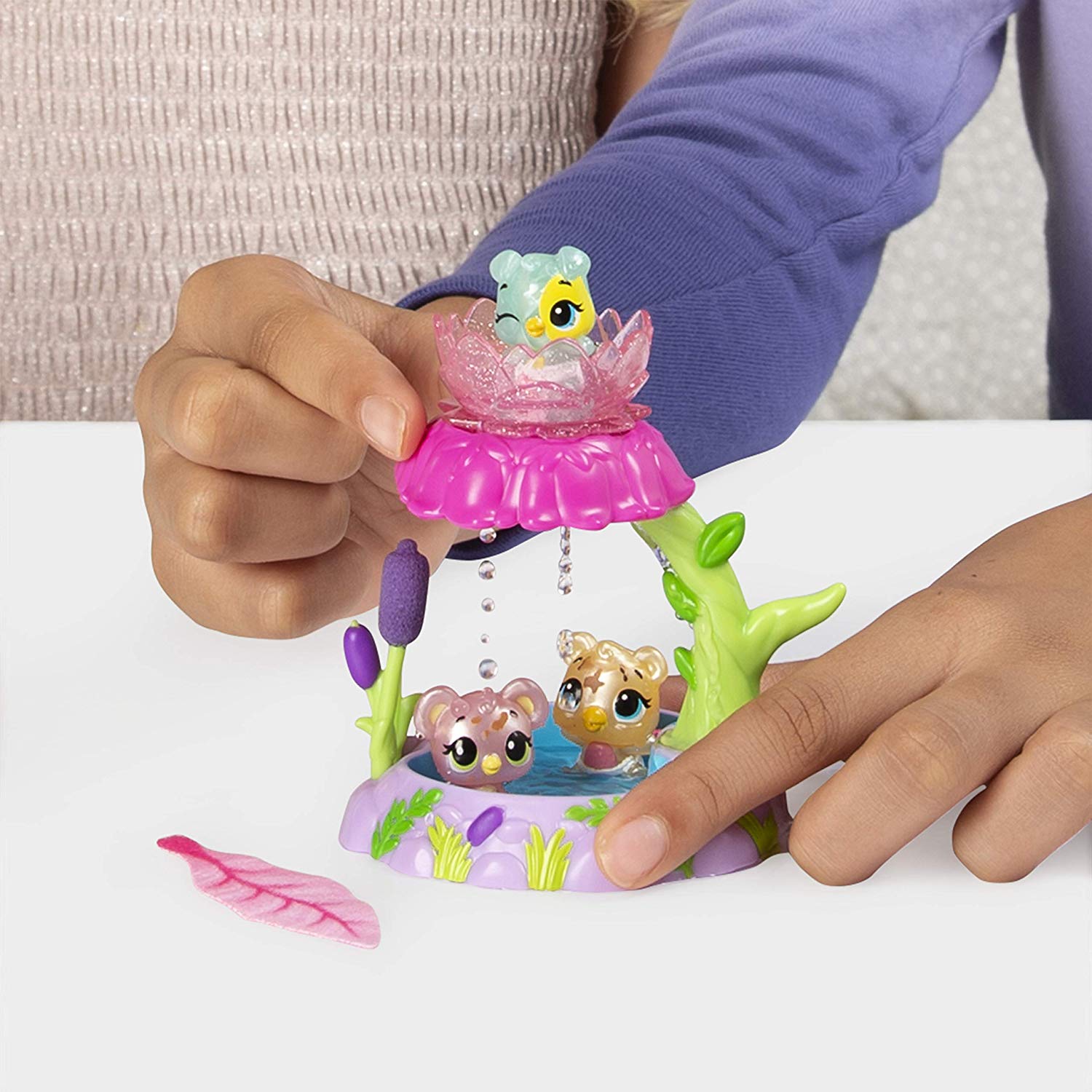 hatchimals water slide