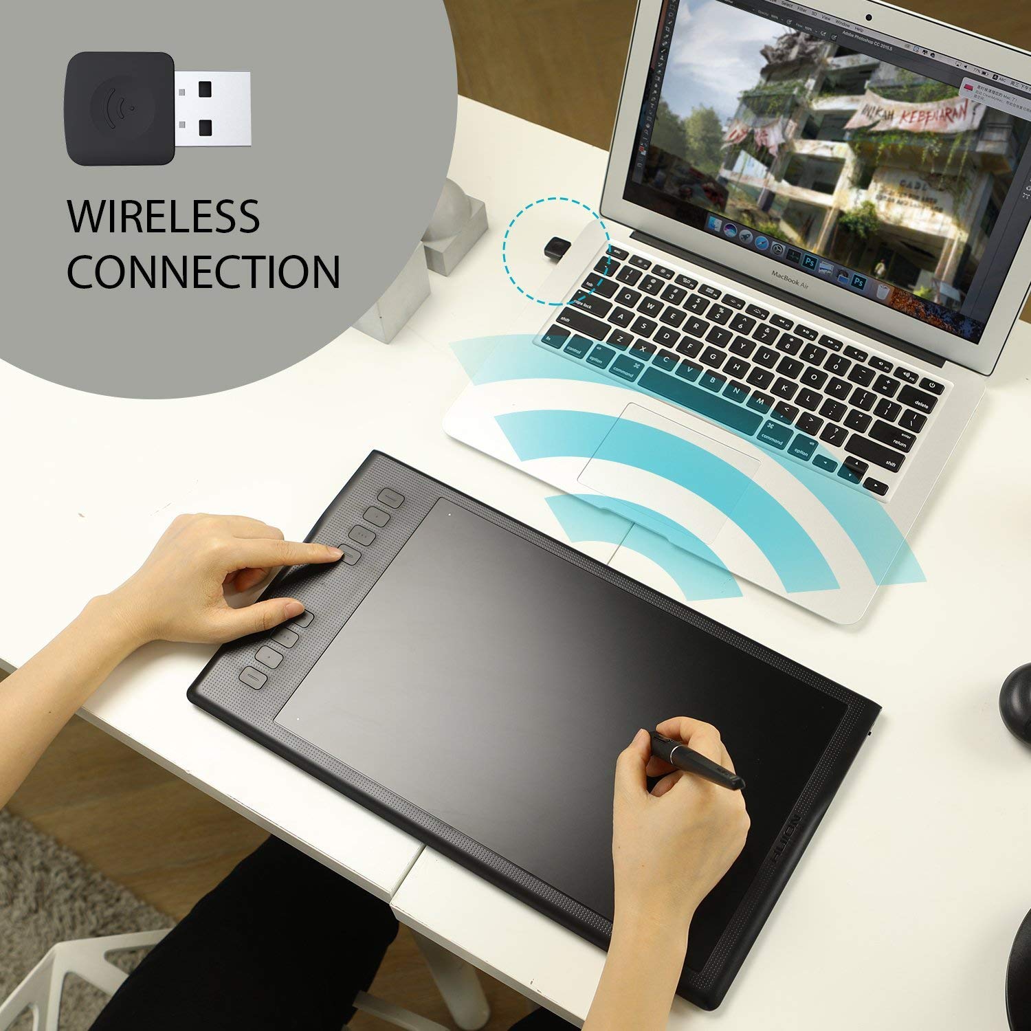 Huion Inspiroy Q11K V2 Wireless Graphics Tablet