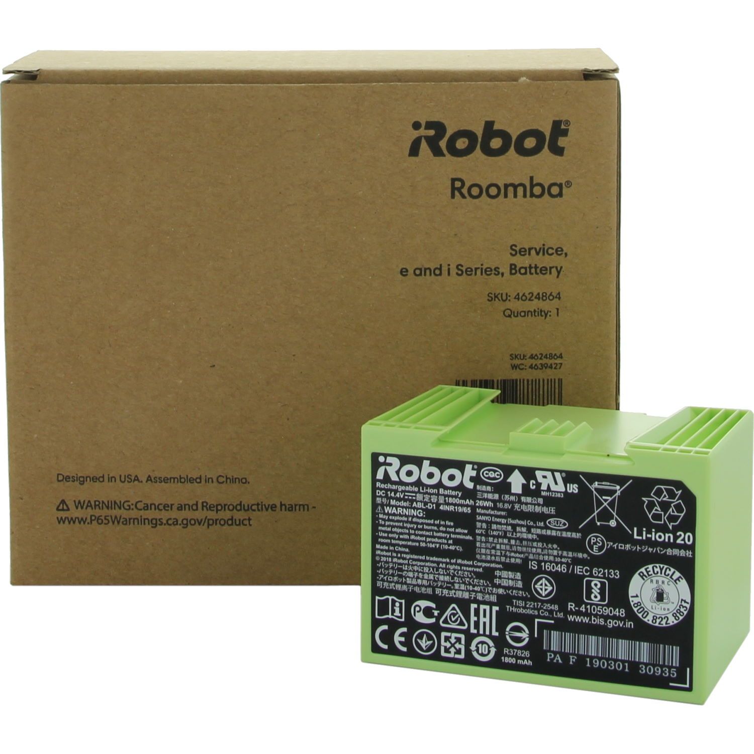 Batterie Lithium ion iRobot Roomba Série i et e