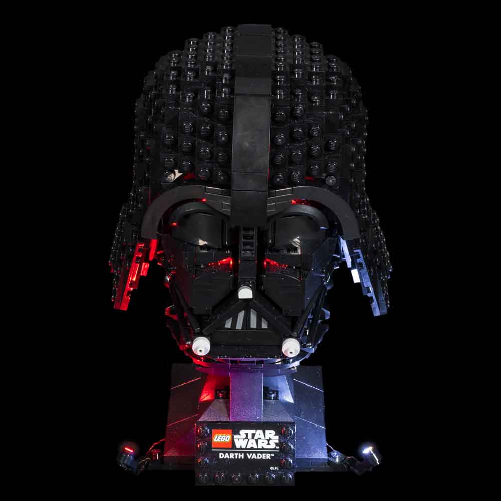 Lights LEGO Darth Vader Helmet 75304 Light My Bricks