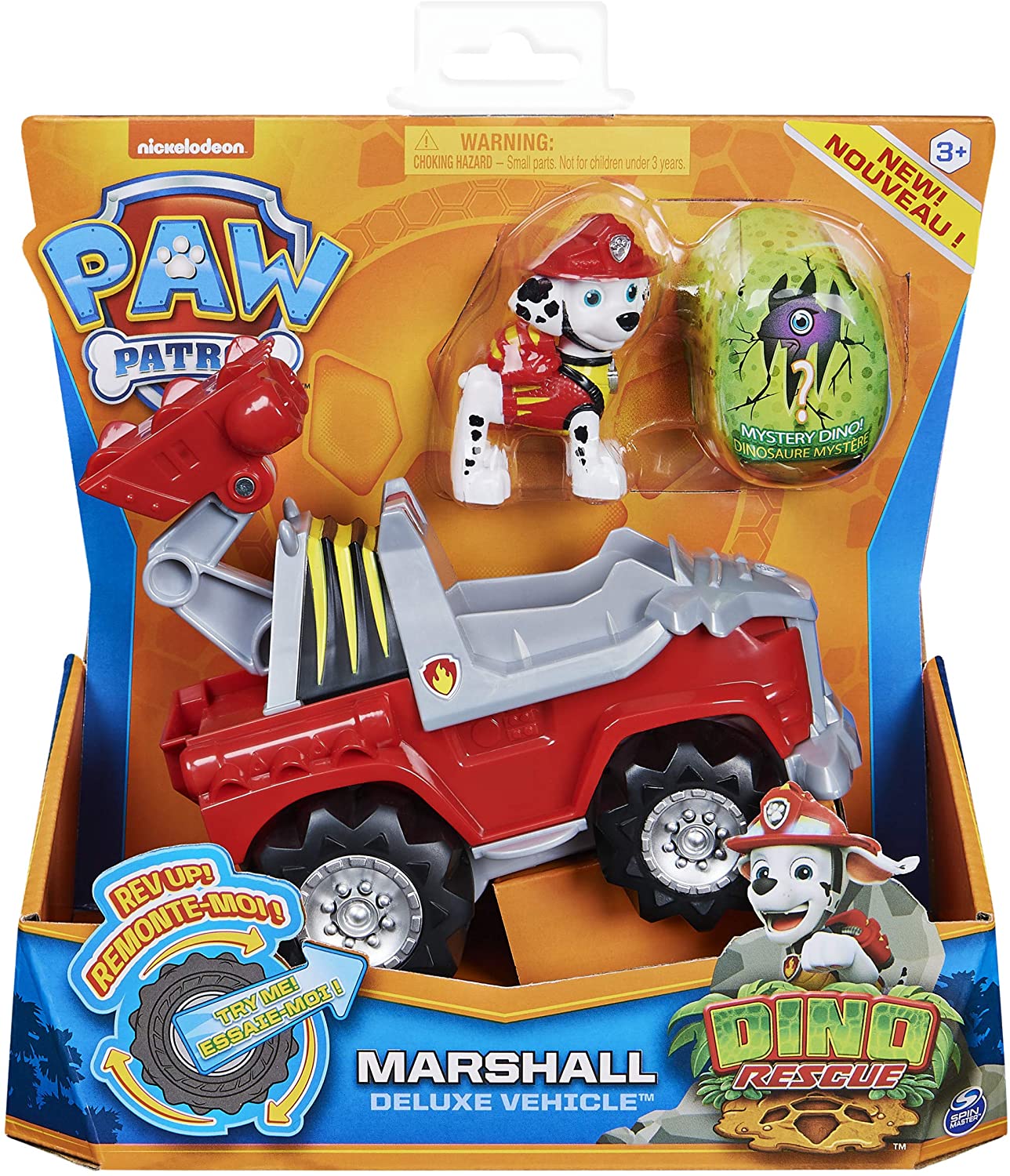 Marshall Dino Rescue Paw Patrol figurine + vehicle