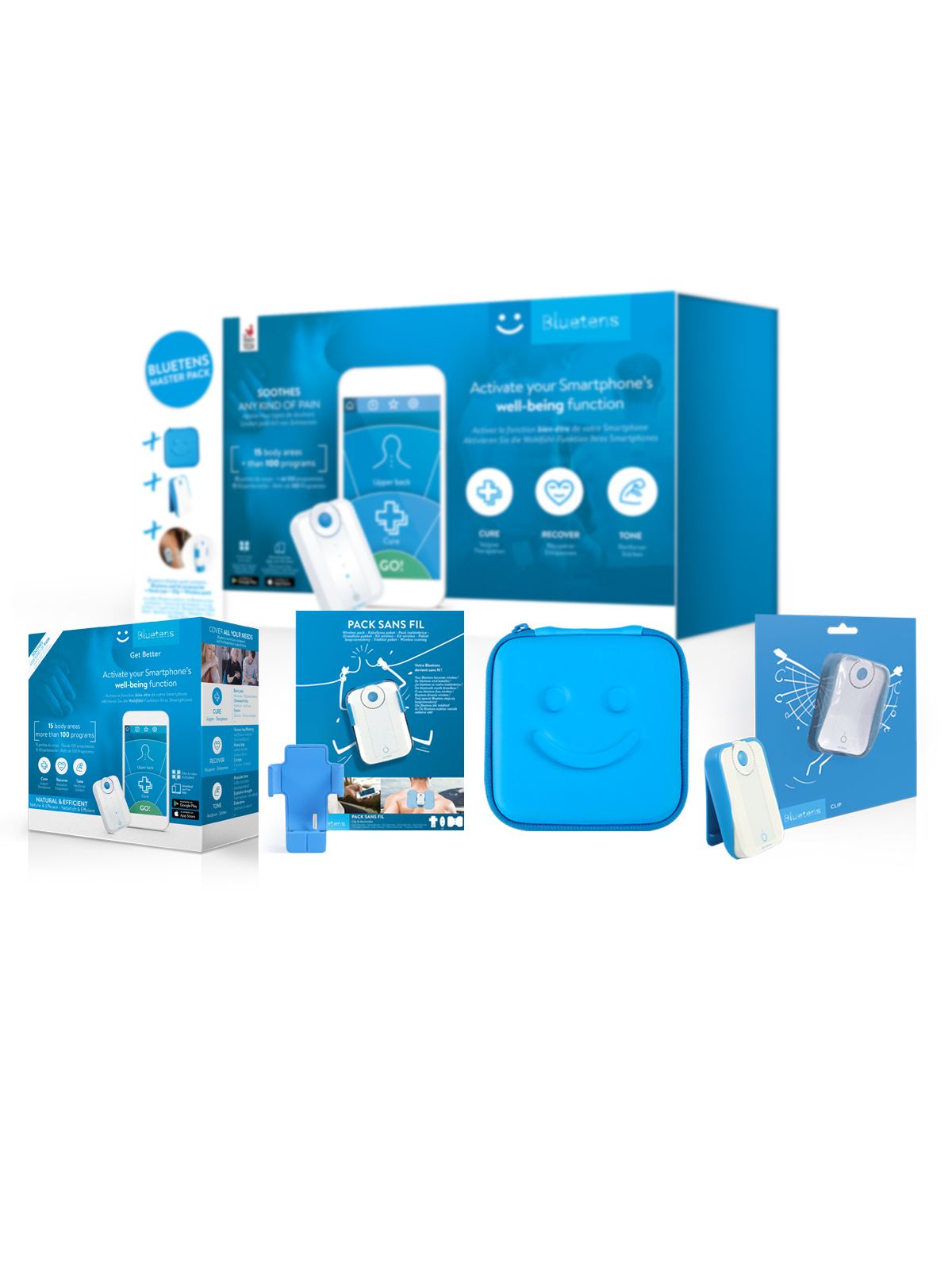 Bluetens Wireless Adapter + 2 Surf Electrodes + 1 Butterfly