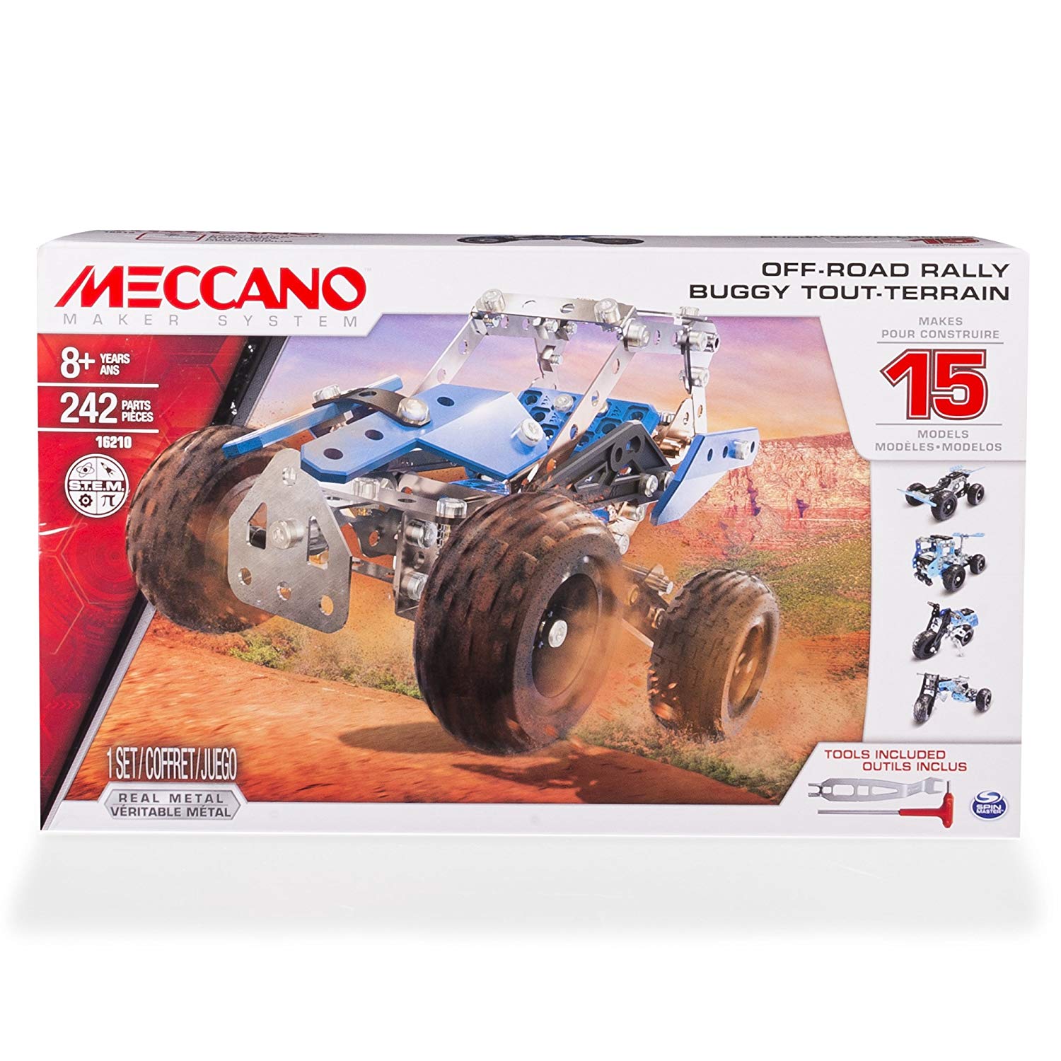 Coffret construction Meccano 15 en 1