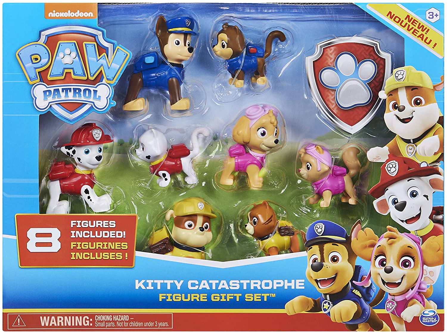 8 Action Paw Patrol Figures Multi-Pack
