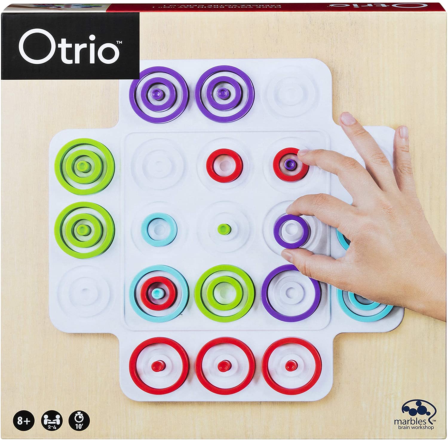 Otrio Strategic board game Marbles