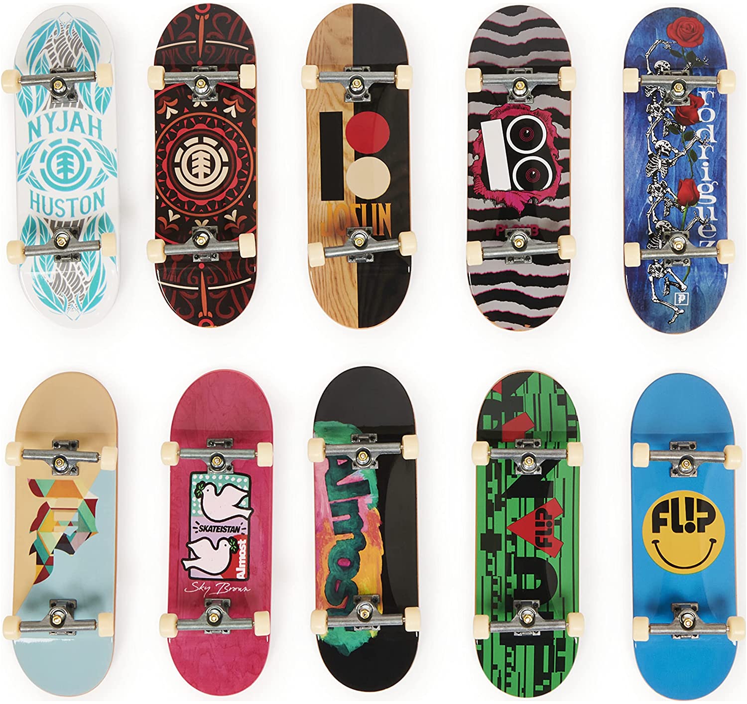 Pack 10 Finger Skates DLX Pro Pack Tech Deck