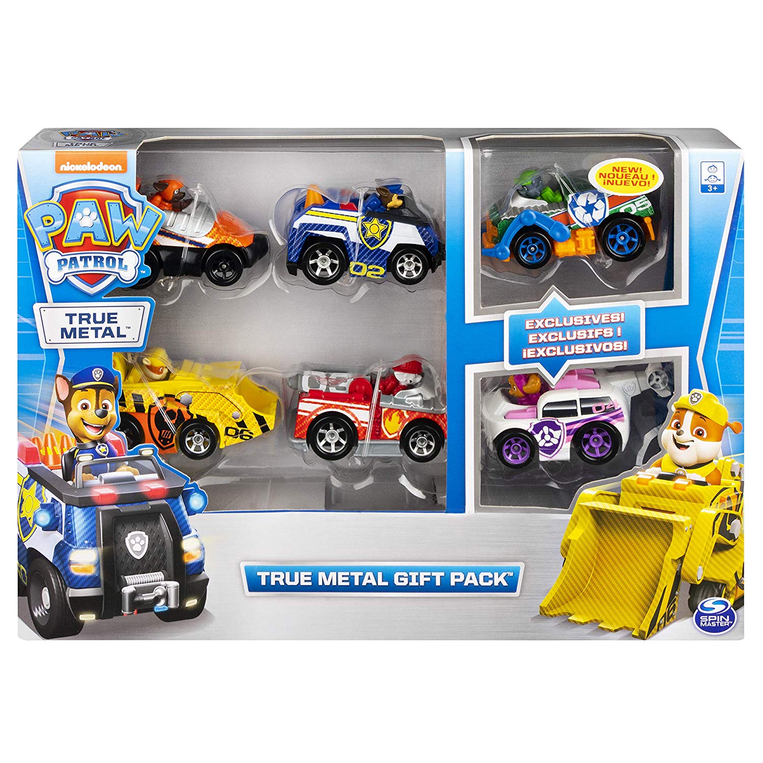 Paw patrol metal cars hot sale