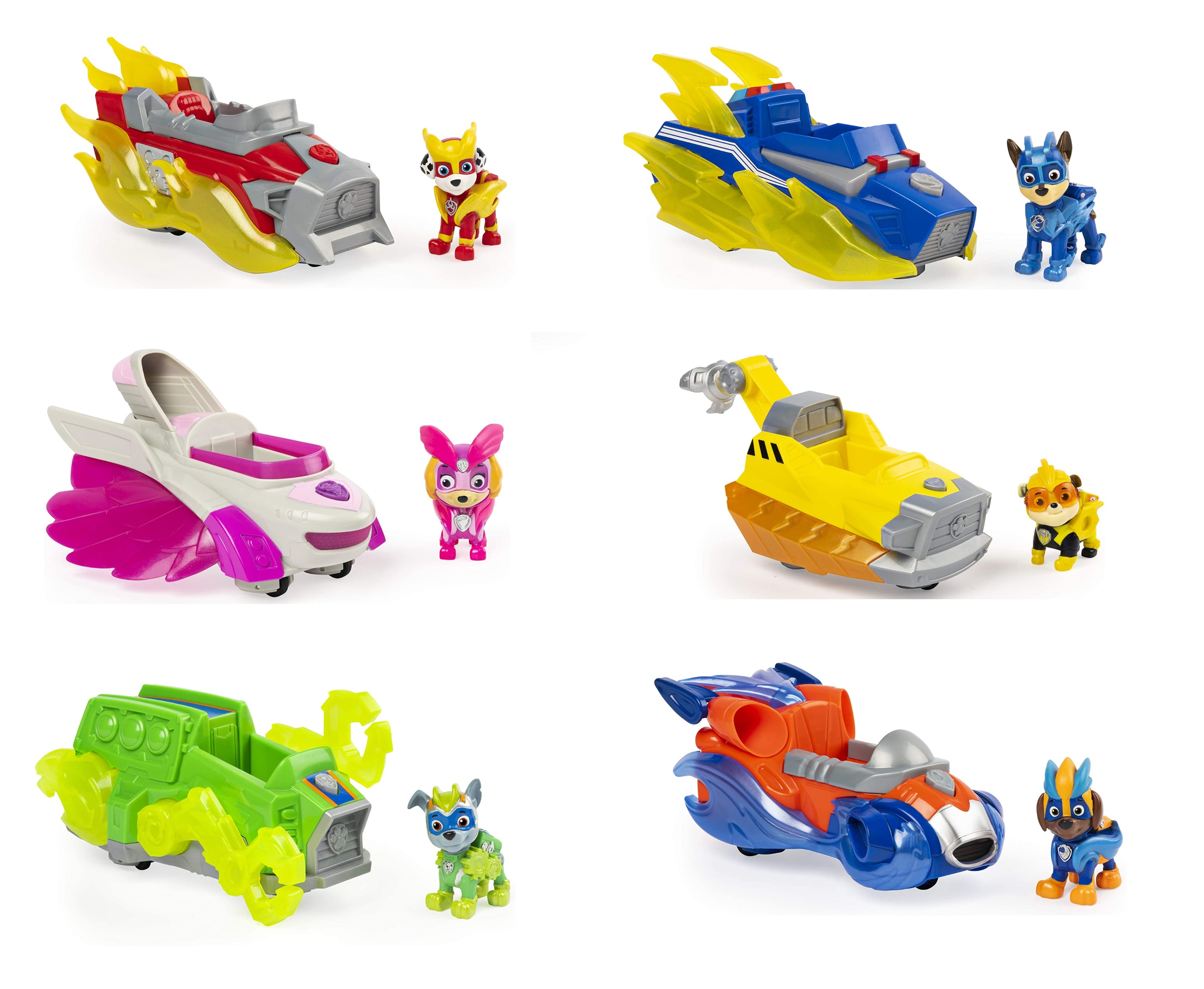 Paw Patrol Mighty Pups Charged Up Chase Collectible Figure With Light