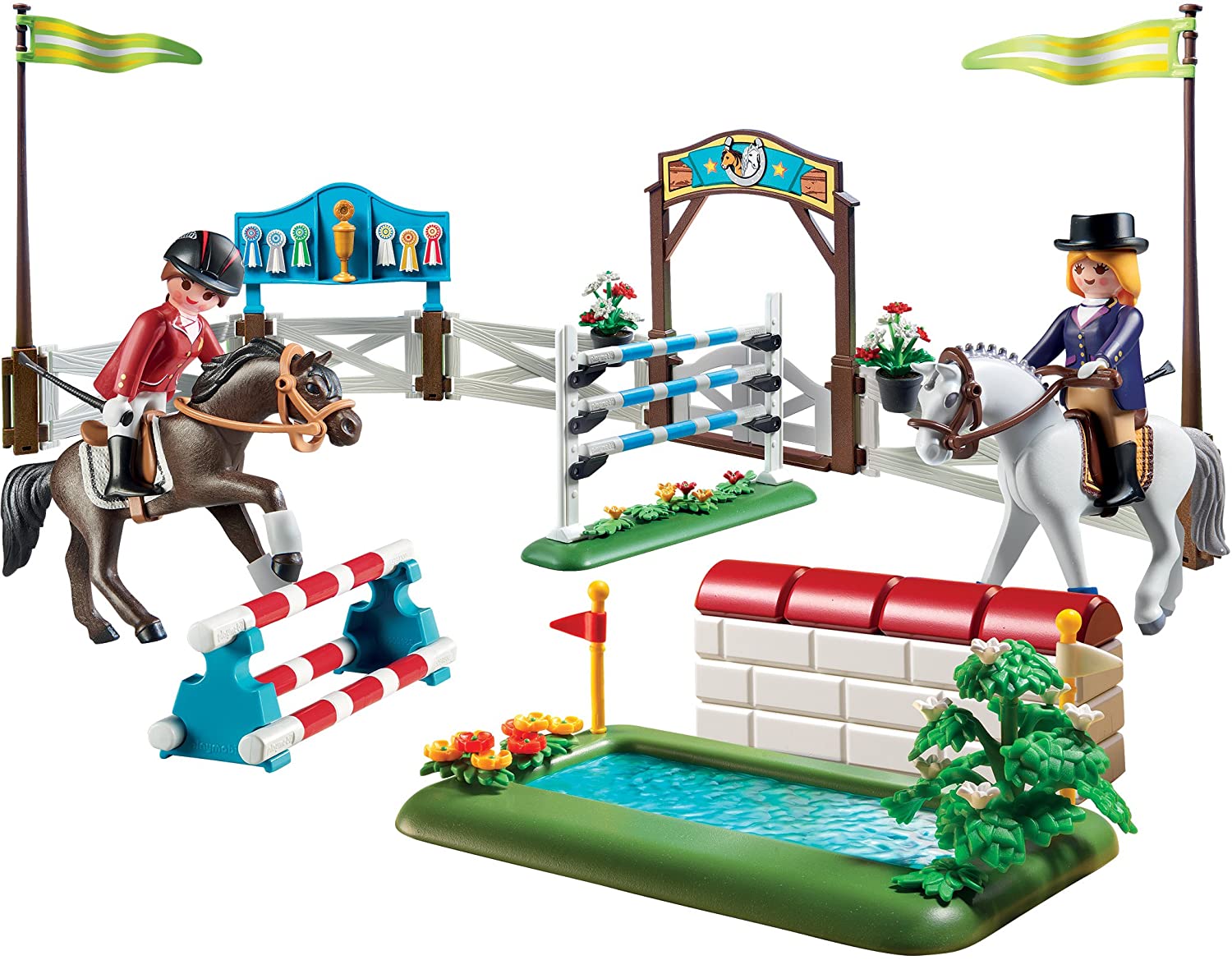 Playmobil country equestrian wall obstacle 3854 