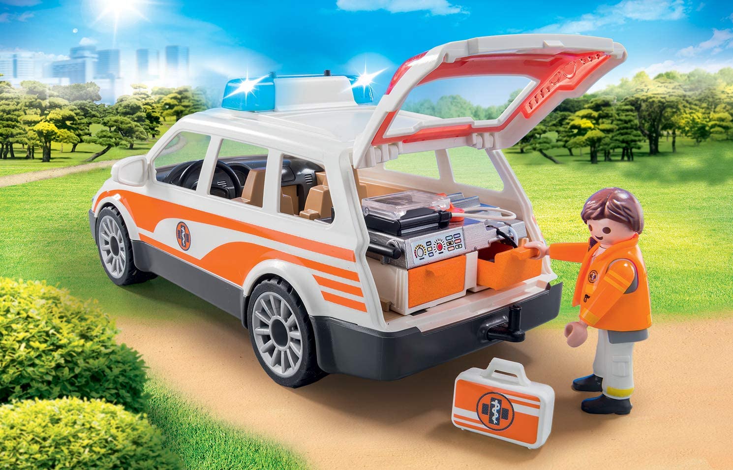 playmobil ambulance car