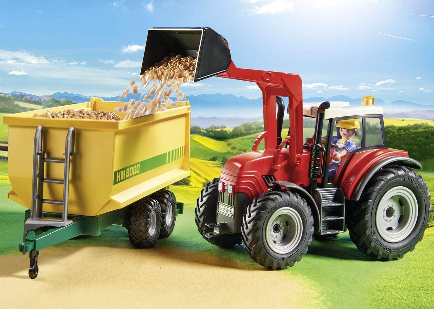 tractor con trailer playmobil