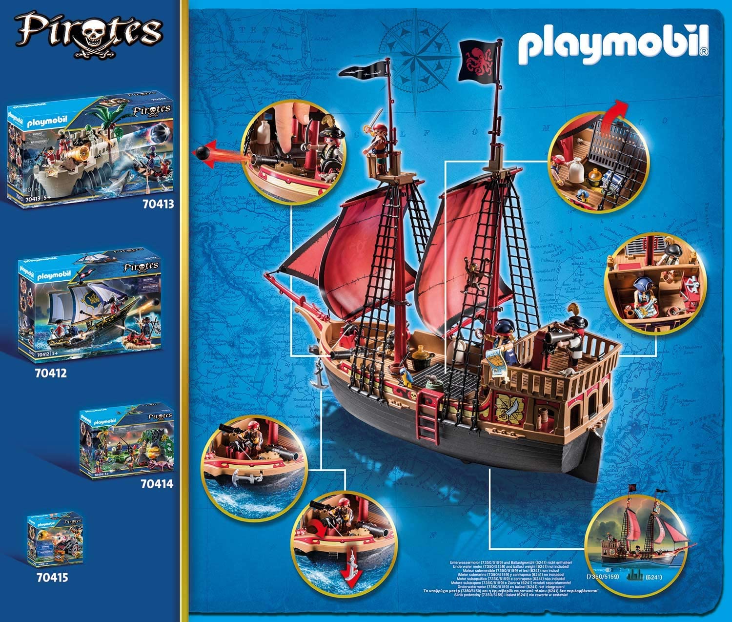 playmobil pirate ship spares
