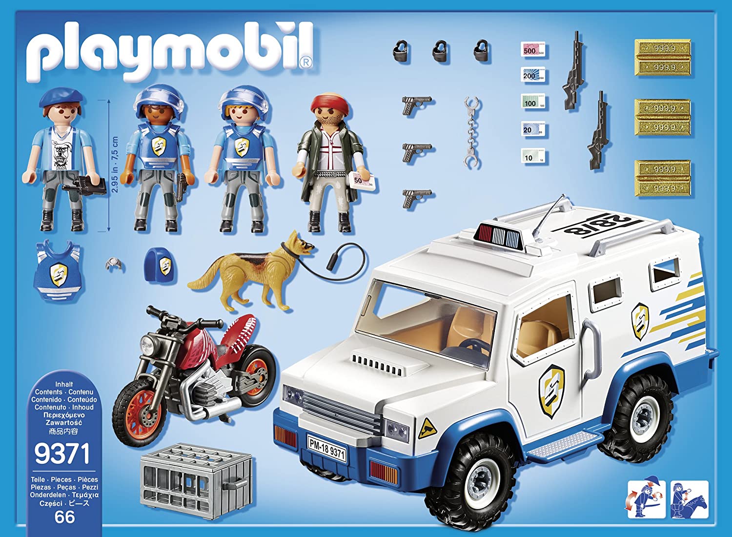 Blindé De Sécurité Playmobil 9371 - Pièces Détachées Neuf - Thème Ville En Action