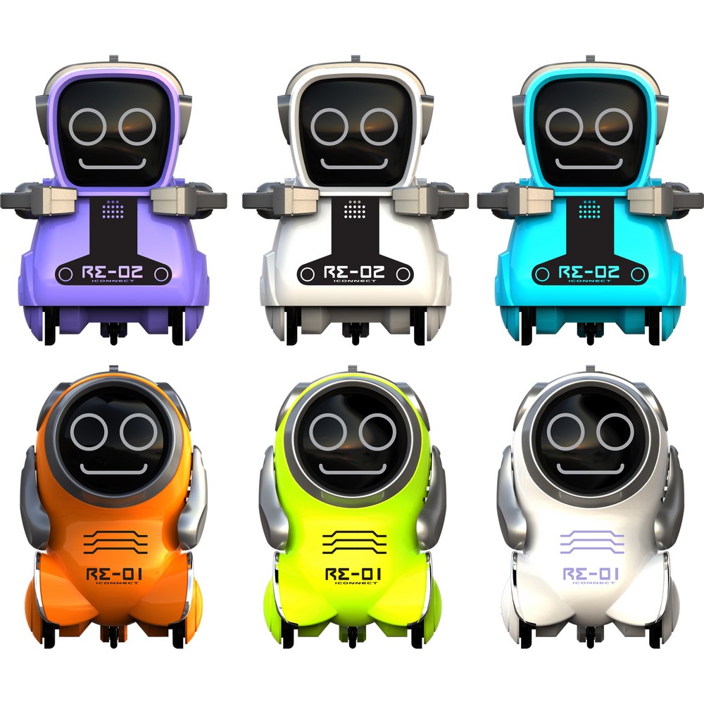 Silverlit Pokibot Interactive Mini Robot Turquoise SR-02 From NEW 