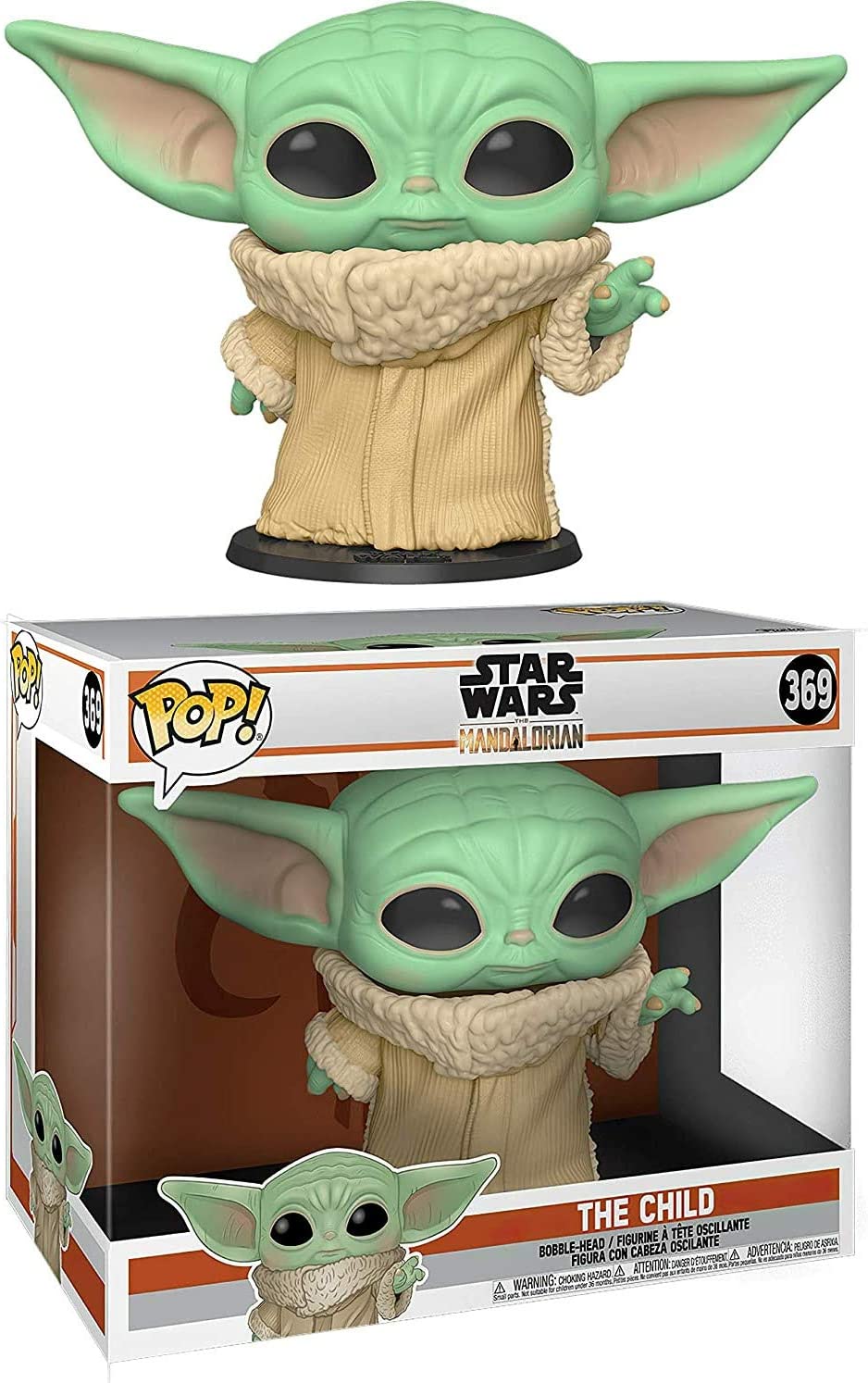 Funko POP! Géant Star Wars - Mandalorian: Baby Yoda 25cm (369)