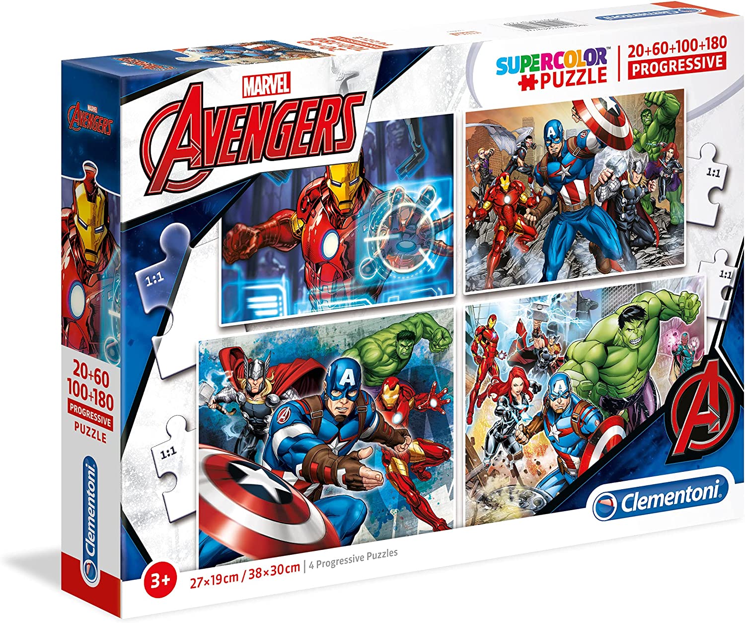 Puzzle Clementoni The Avengers Marvel 4 in 1
