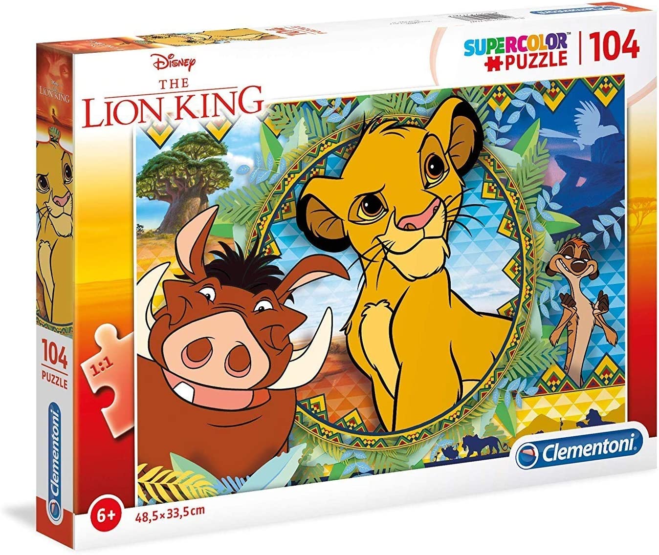 Le roi lion - puzzle 60 pieces 2 en 1, puzzle