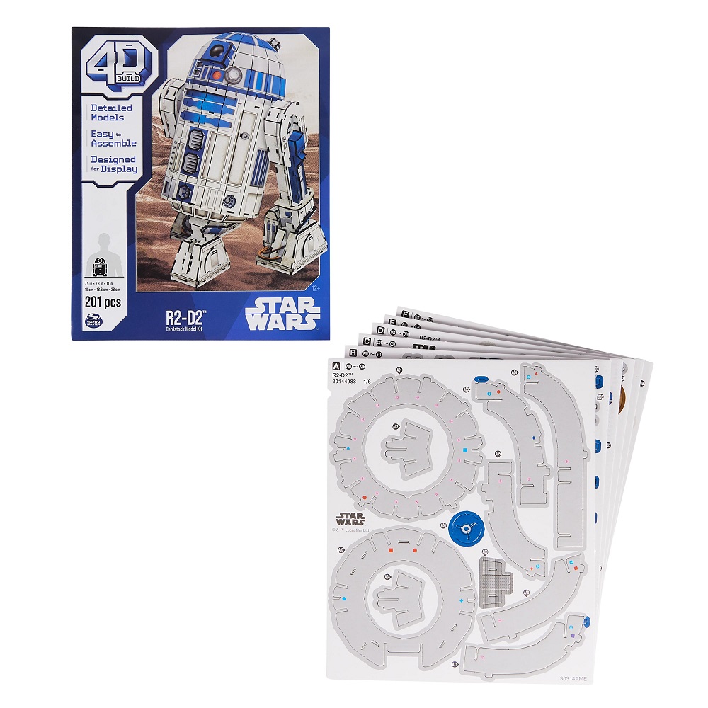 Puzzle 201 pièces - 4D Build R2D2 Star Wars