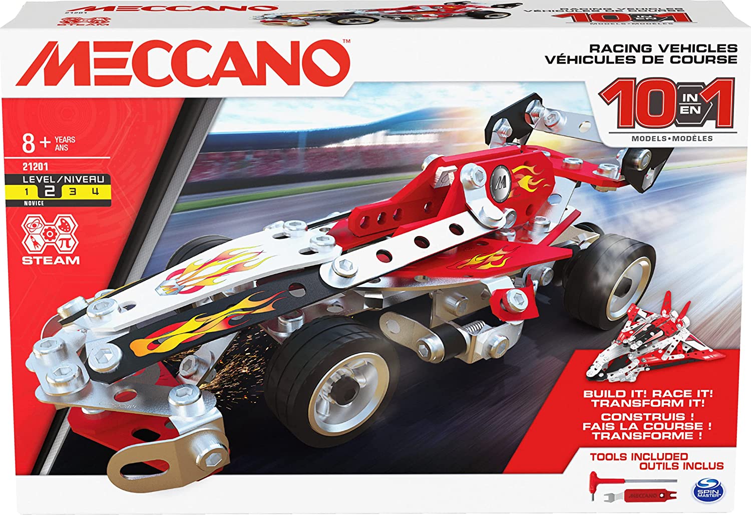 Meccano 6060104 Racing Vehicules - 10 Models