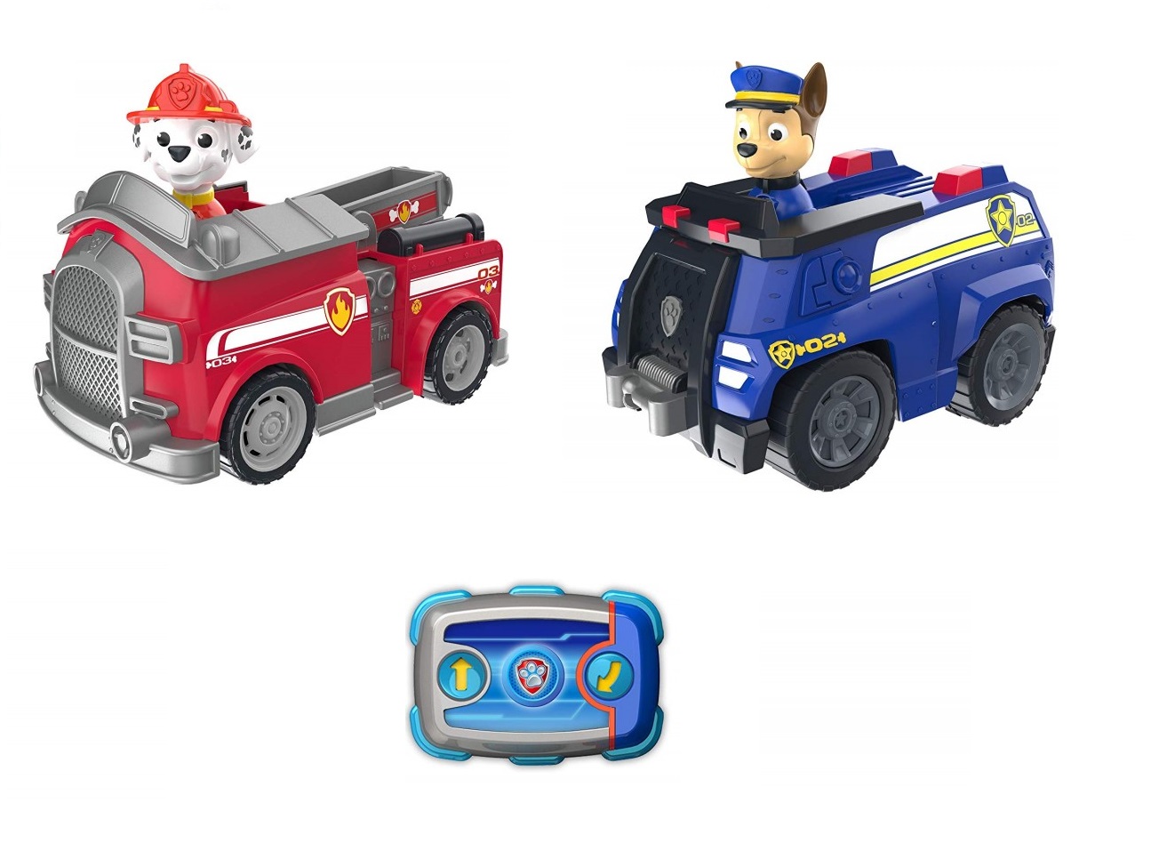 Remote controlled vehicles Marshall and Chase Paw Patrol