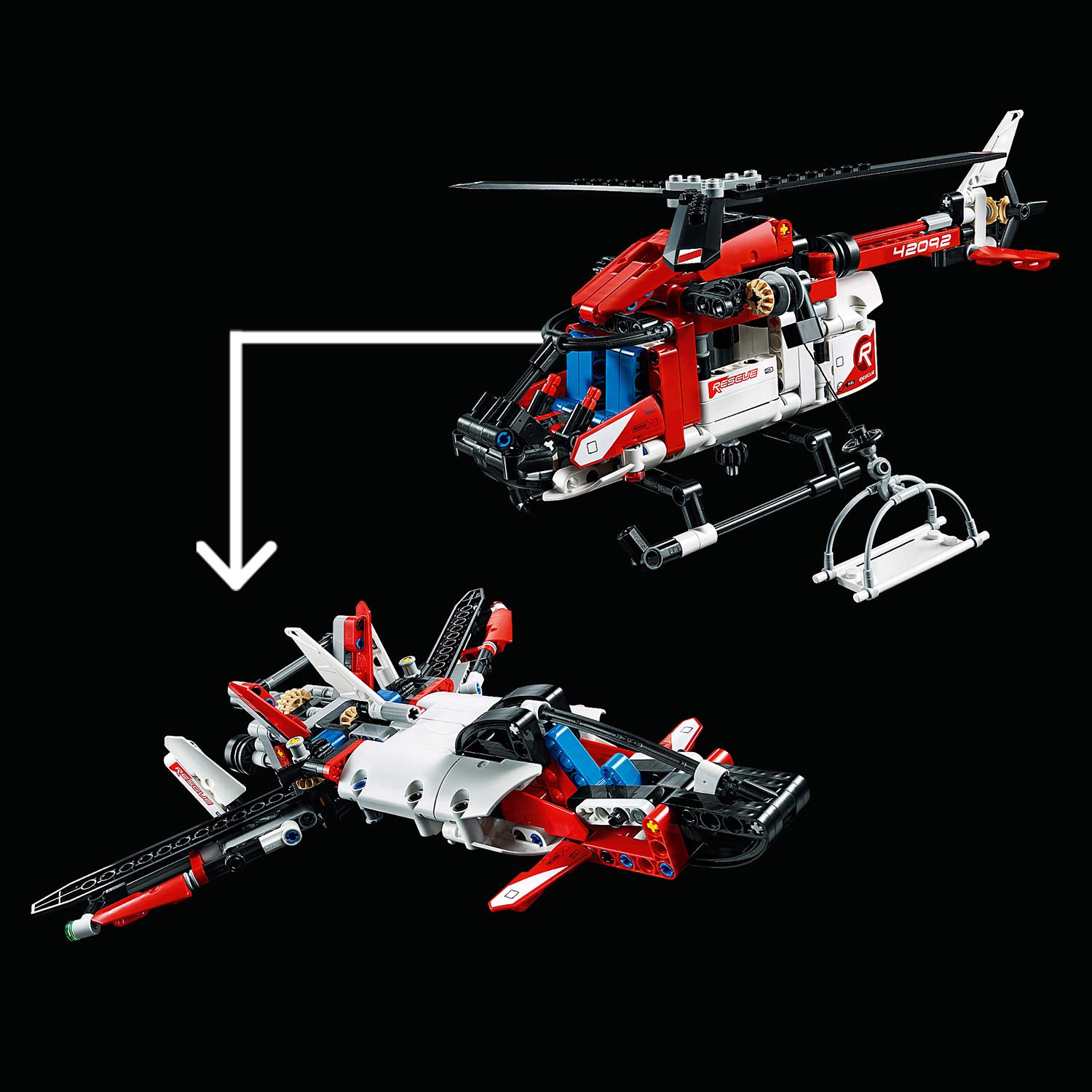 lego technic 42092 rescue helicopter
