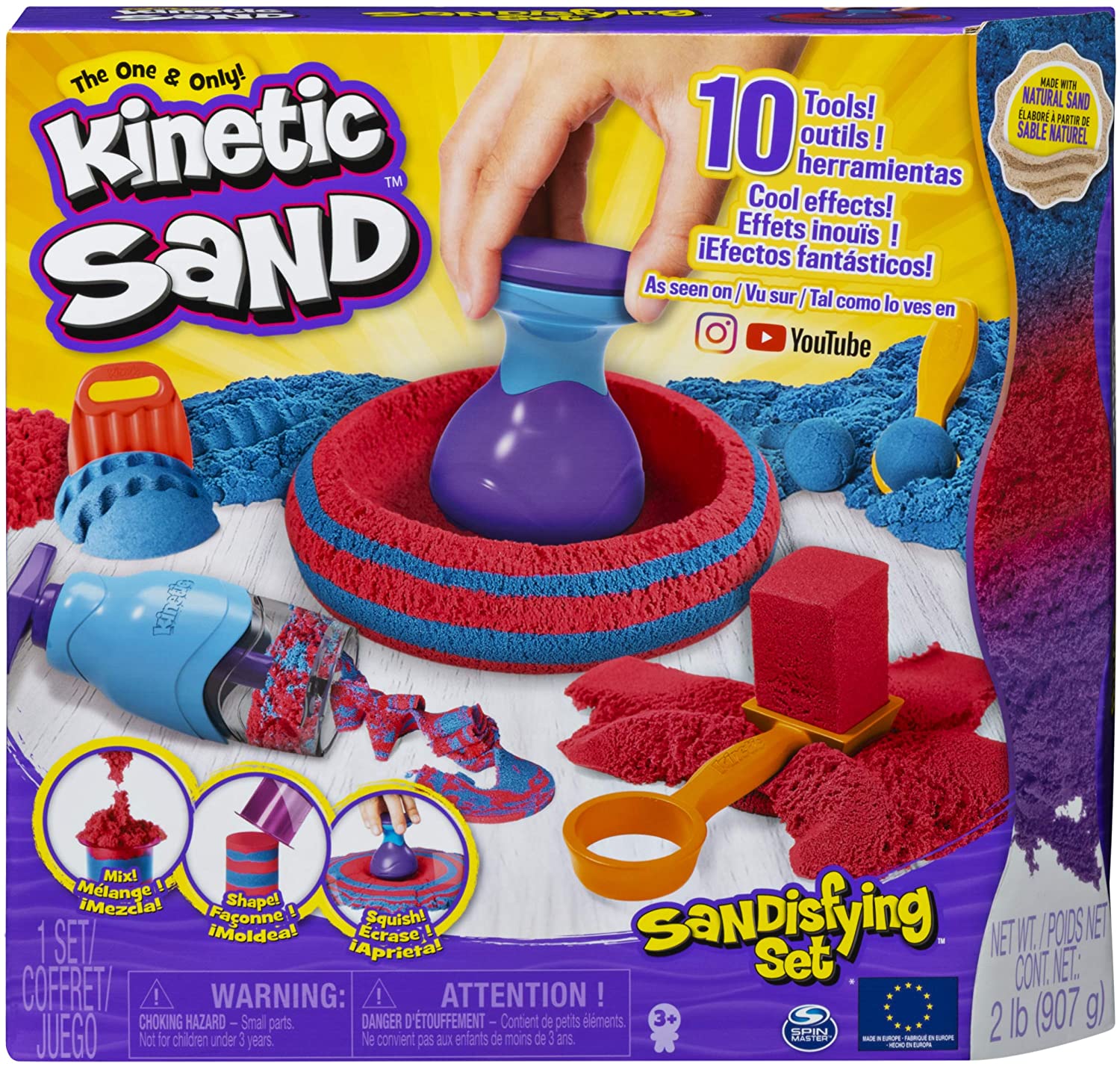 Kinetic Sand Sandisfying moules par Spin Master