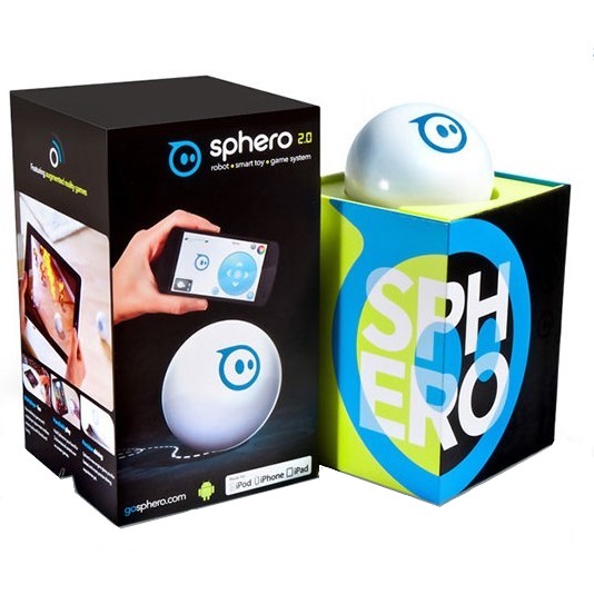 White Orbotix Sphero 2.0 The App-Controlled Robot Ball WITHOUT POWER CORD Read 