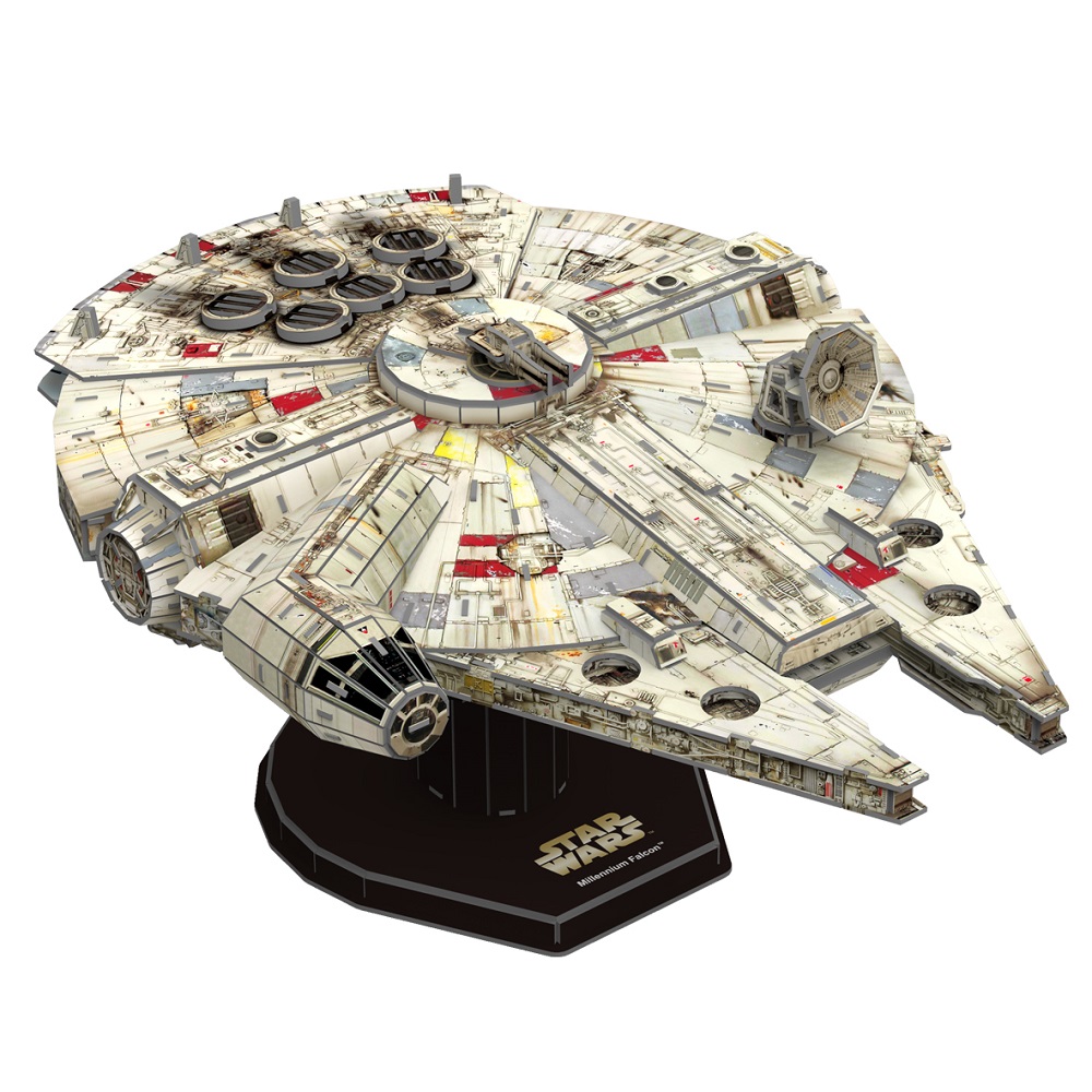 Star Wars 4D Build - Faucon Millenium SPIN MASTER : la boîte à Prix  Carrefour