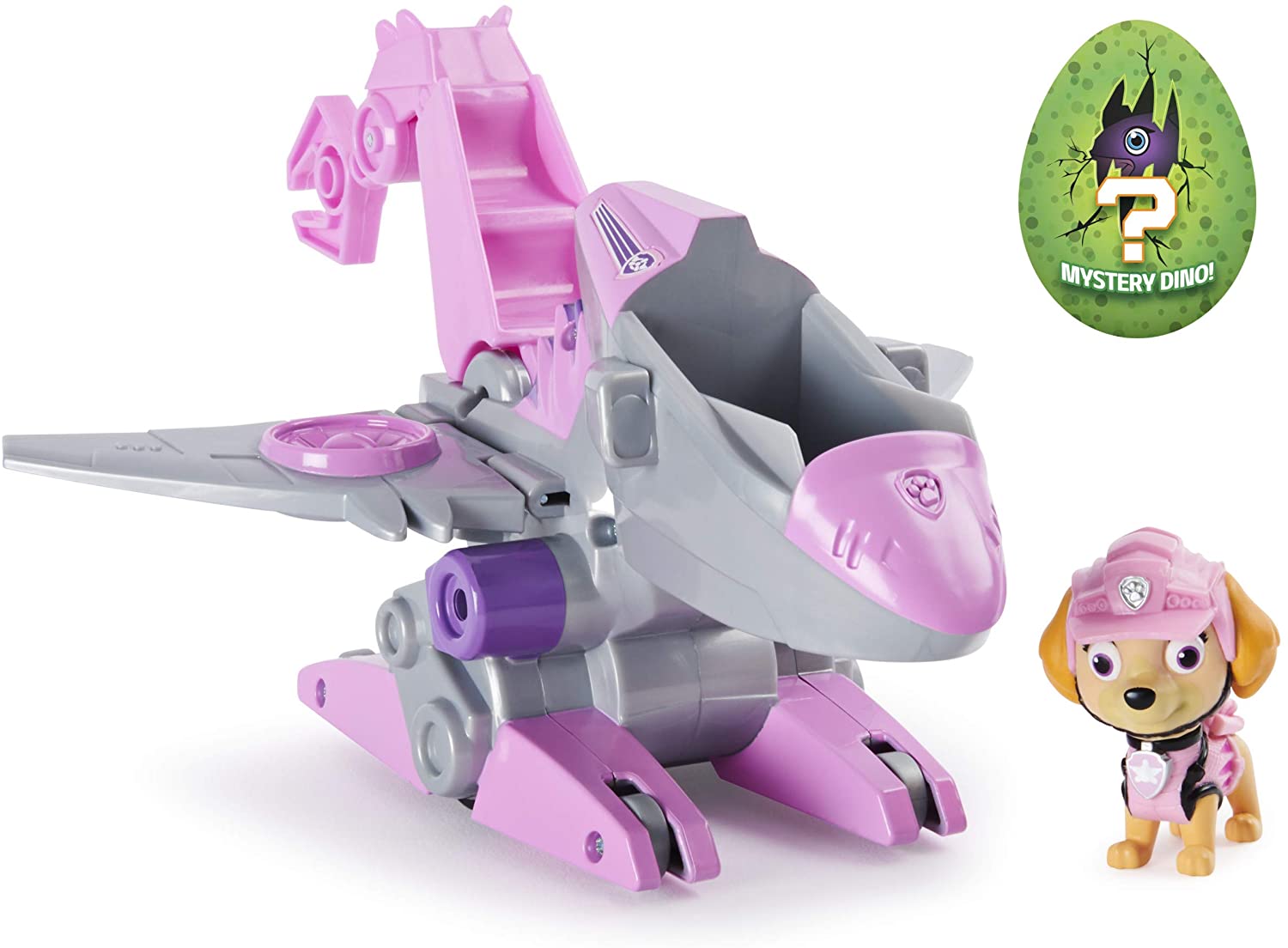 PAT PATROUILLE - VEHICULE + FIGURINE DELUXE ROCKY DINO RESCUE Paw