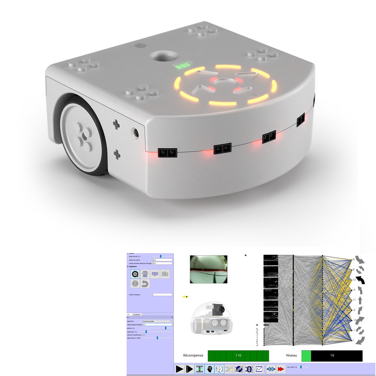 vælge elektrode Offentliggørelse ThymioAI robot Thymio 2 Wireless and AlphAI