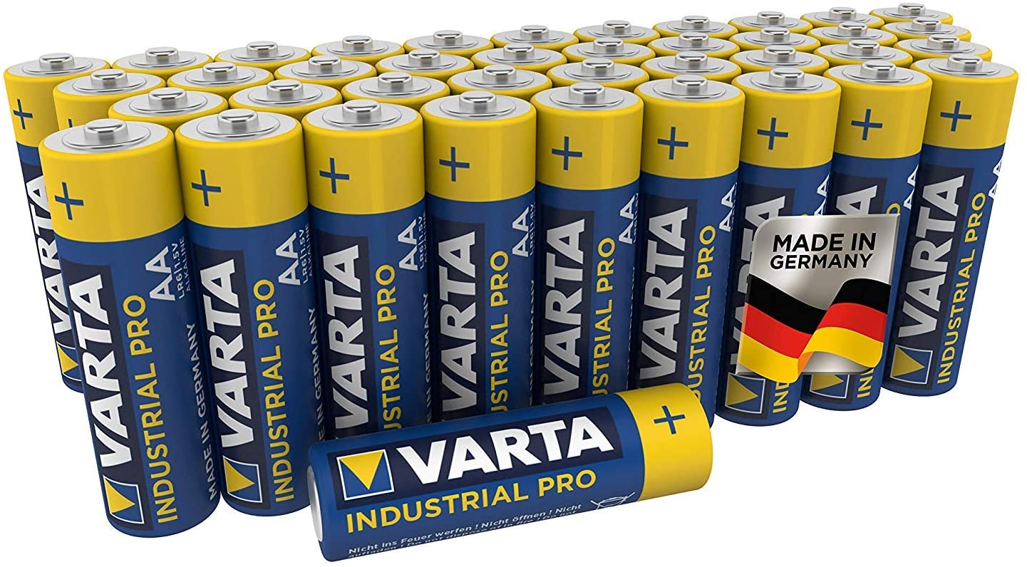 40 AA LR06 batteries by Varta Industrial